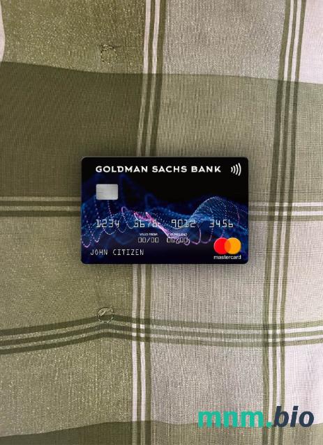 USA Goldman Sachs bank wygląd zdjęcia mastercard skan PSD + zdjęcie
